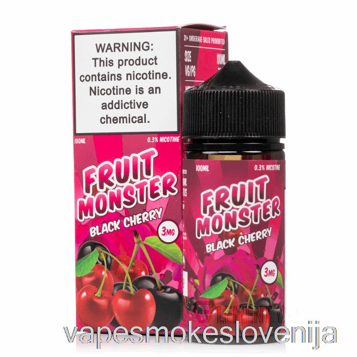 Vape Za Enkratno Uporabo Black Cherry - Fruit Monster - 100ml 6mg